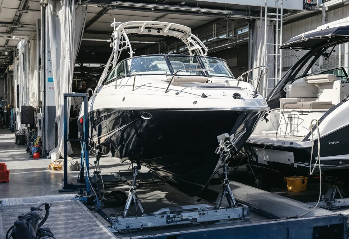Entretien bateau aux Marines de Cogolin Var
