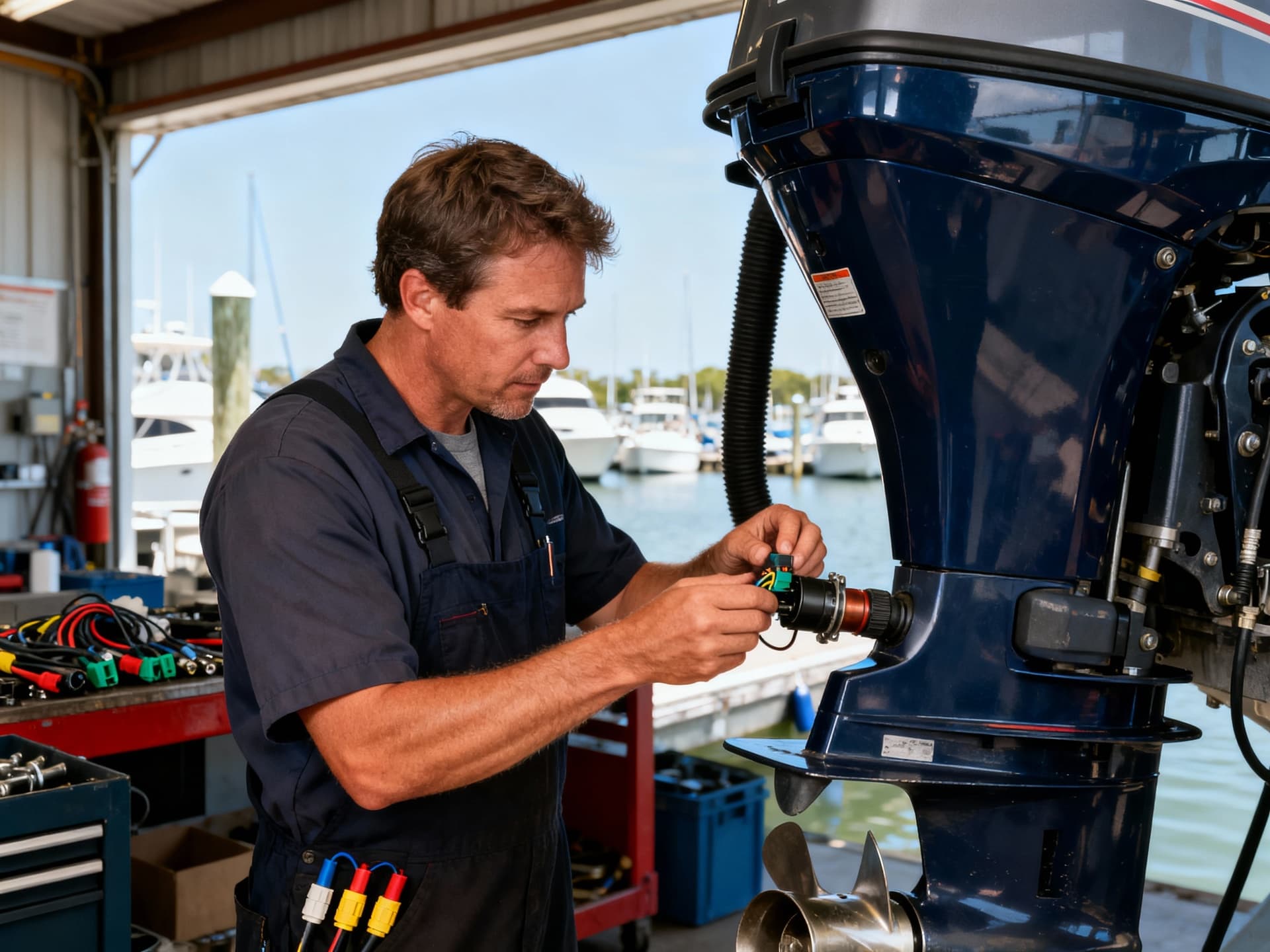 Contrôle moteur hors-bord bateau d'occasion